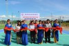 Cắt băng khánh thành khu liên hợp thể thao tại Bệnh viện Đa khoa tỉnh Quảng Trị (Ảnh: Bội Nhiên)