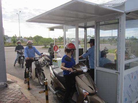 CBCCVC của Bệnh viện ra vào tại cổng số 1