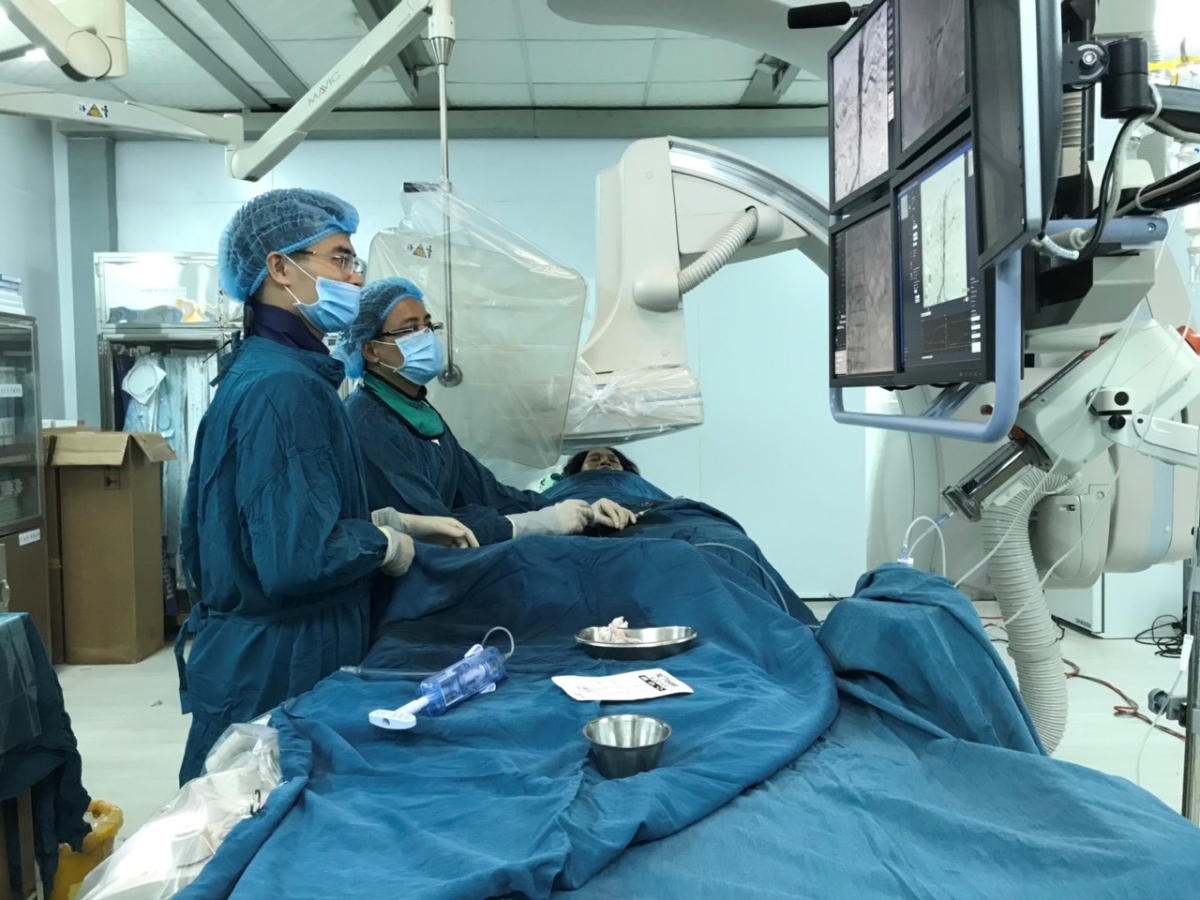 Can thiệp động mạch vành được thực hiện tại bệnh viện đa khoa Tỉnh Quảng Trị