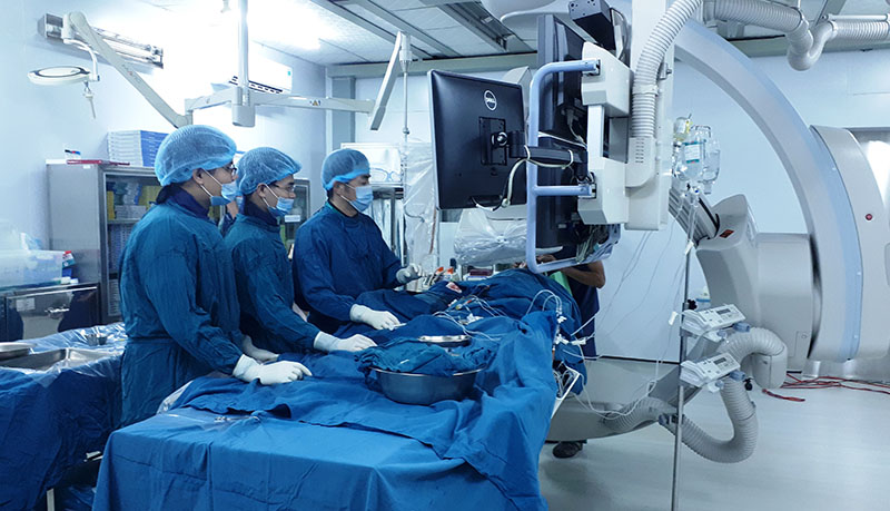 Can thiệp tim mạch cho bệnh nhân tại BVĐK tỉnh​